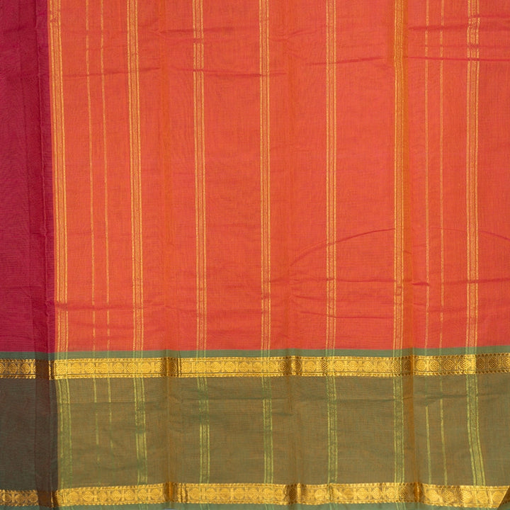 Hayagrivas Magenta Handloom Chettinad Cotton Saree SSCBF167I1-22