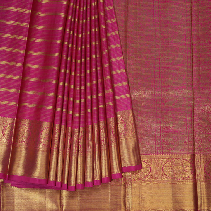 Hayagrivas Handloom Rani Pink Kanjivaram Silk Saree BE643-SBS  KBEL643C1-1