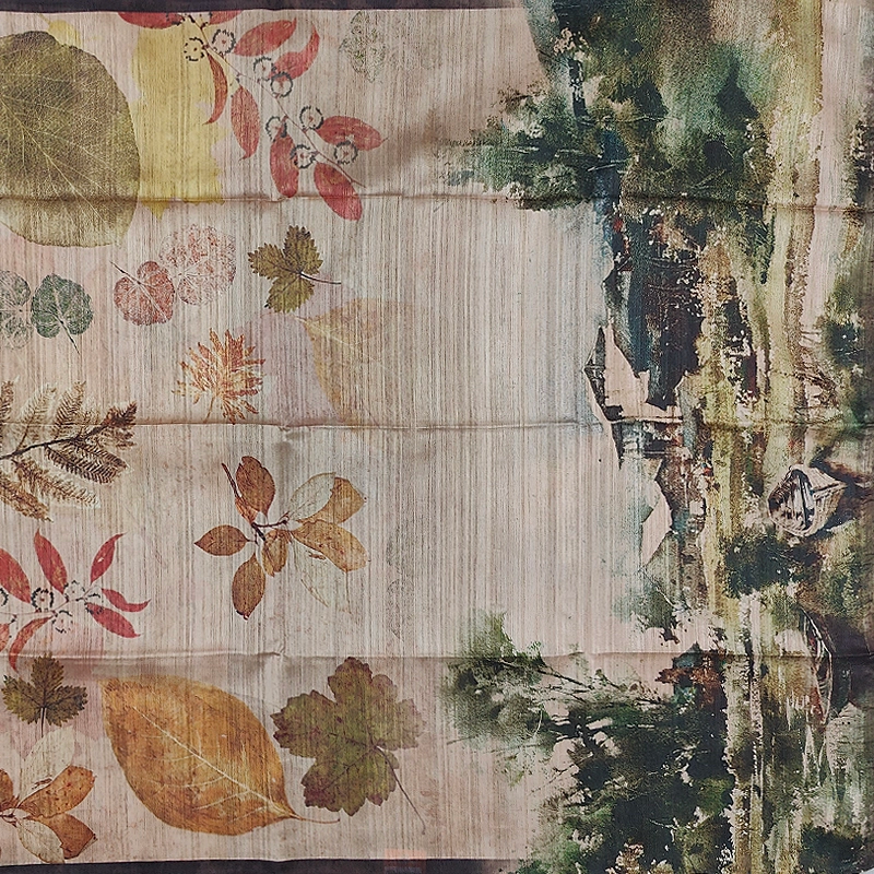 Hayagrivas Beige Fancy Cotton Saree KBE1876L1-3