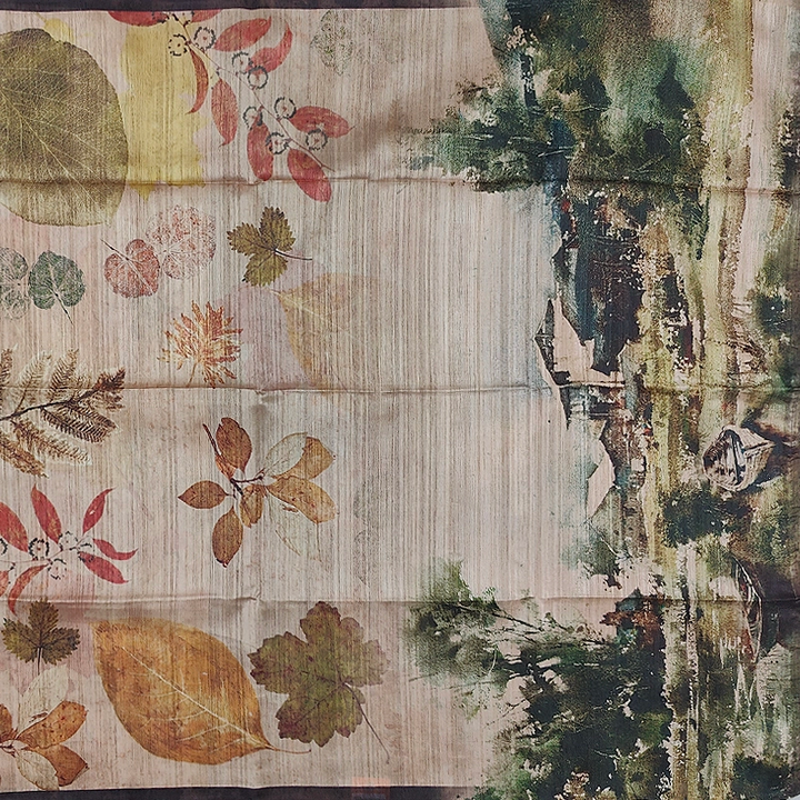 Hayagrivas Beige Fancy Cotton Saree KBE1876L1-3