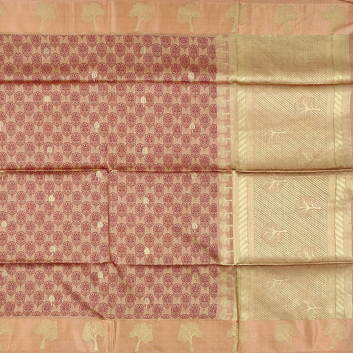 Hayagrivas Mustard-Orange Fancy Cotton Saree KBE1877L4-3