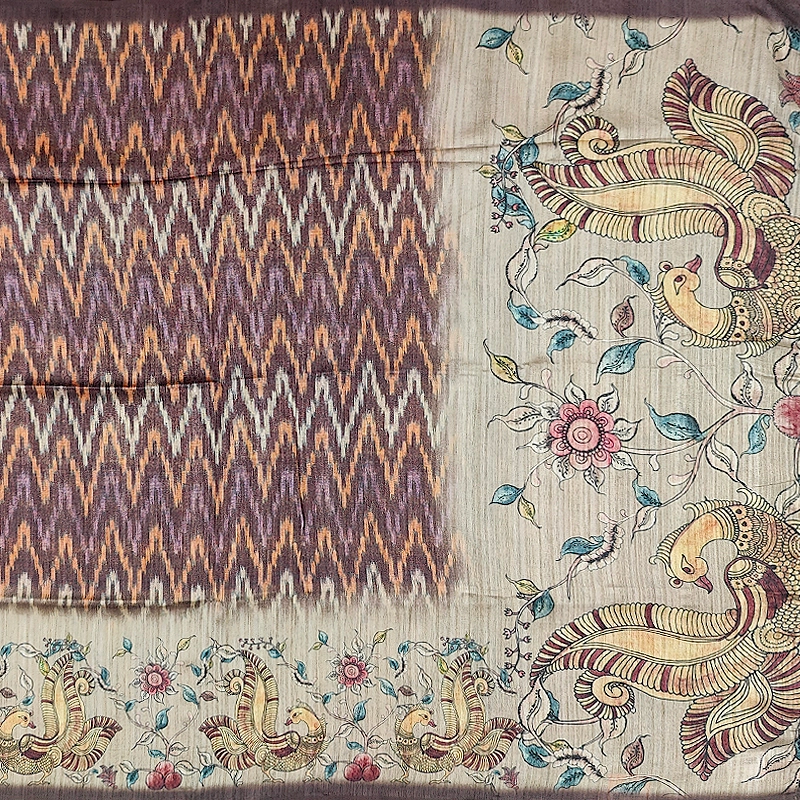 Hayagrivas Purple Fancy Cotton Saree KBE1877L7-11