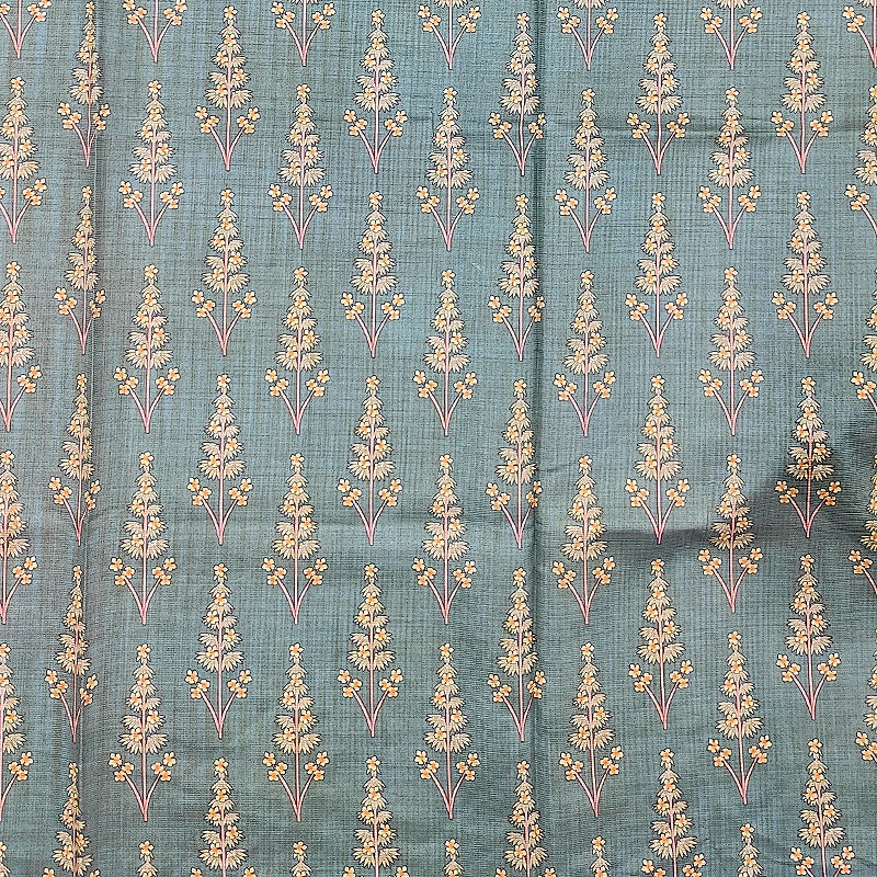 Hayagrivas Sage-Blue Fancy Cotton Saree KBE1918L2-36