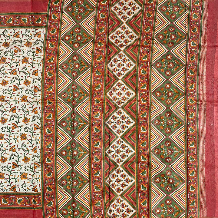 Hayagrivas Off-White Fancy Cotton Saree KBE1919L1-29