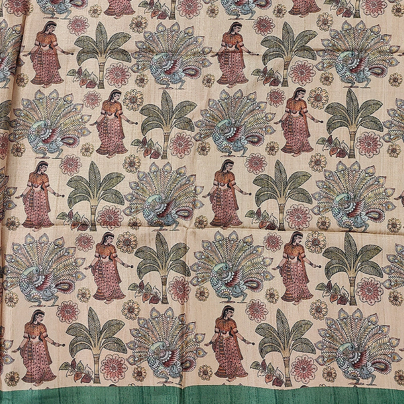 Hayagrivas Green Fancy Cotton Saree KBE1920L1-59