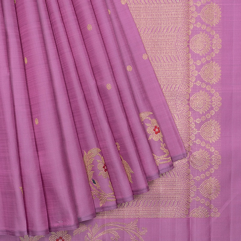 Hayagrivas Handloom Lavender-Pink Kanjivaram Silk Saree KBFL387J1-1-BF387-SBS