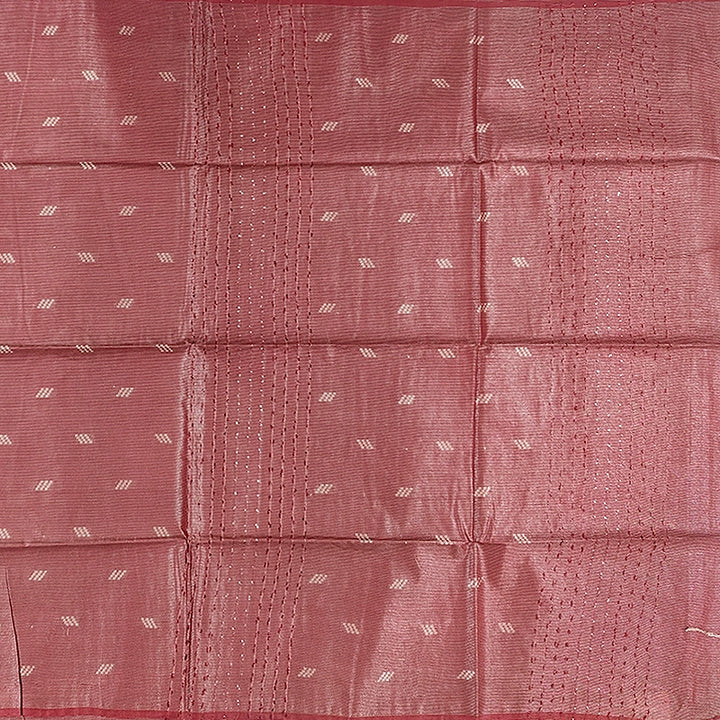 Hayagrivas Brick Red Fancy Cotton Saree KSBE144C6-1