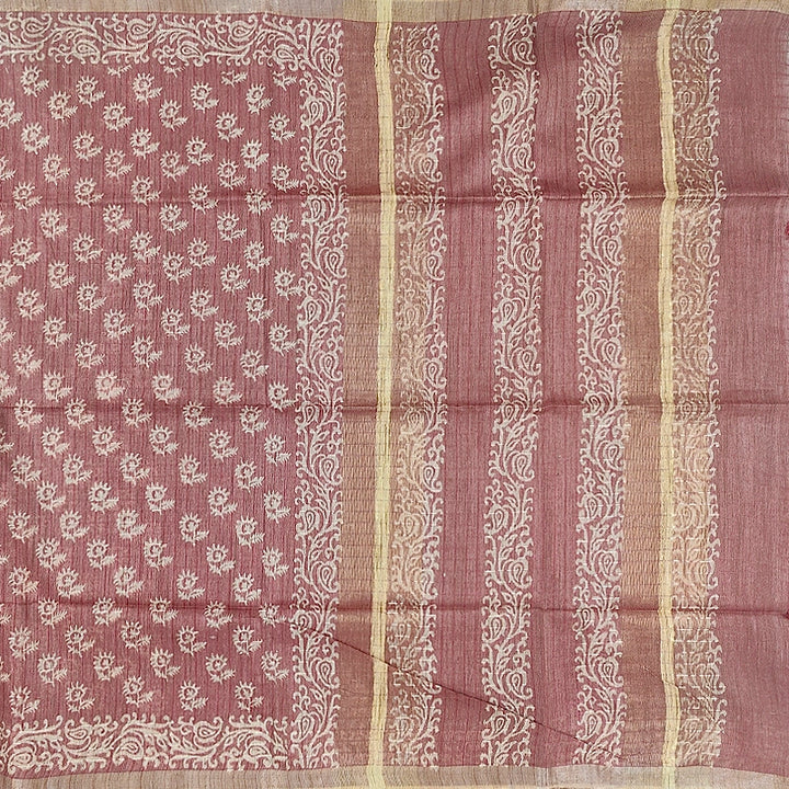 Hayagrivas Mild Red Fancy Cotton Saree KSBE144C9-4