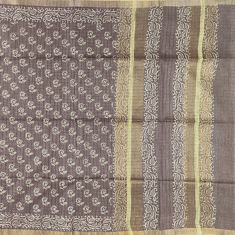 Hayagrivas Brown Fancy Cotton Saree KSBE144C9-6