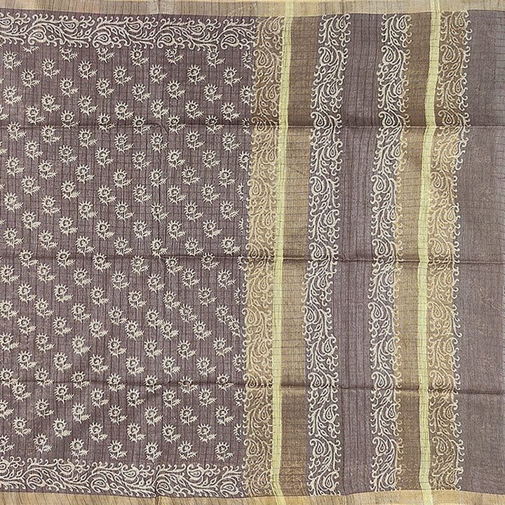 Hayagrivas Brown Fancy Cotton Saree KSBE144C9-6