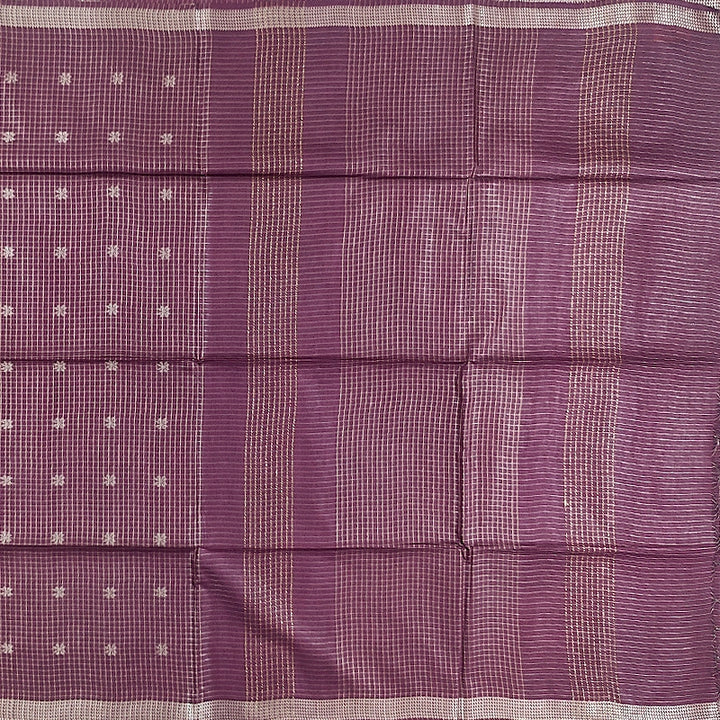 Hayagrivas Burgundy Fancy Cotton Saree KSBE146C6-5
