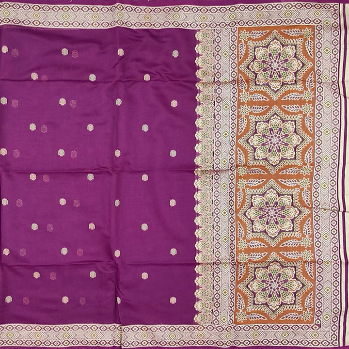 Hayagrivas Purple Fancy Cotton Saree SSCBF84F19-12