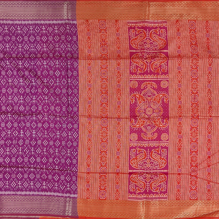 Hayagrivas Purple Fancy Cotton Saree SSCBF107G1-2