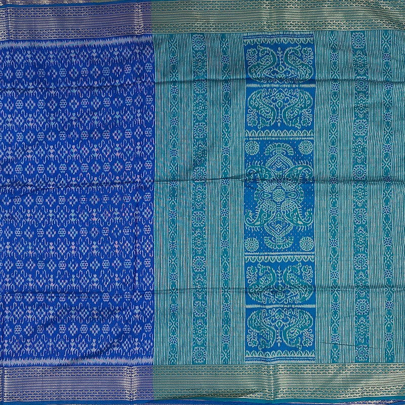 Hayagrivas Royal Blue Fancy Cotton Saree SSCBF107G1-3