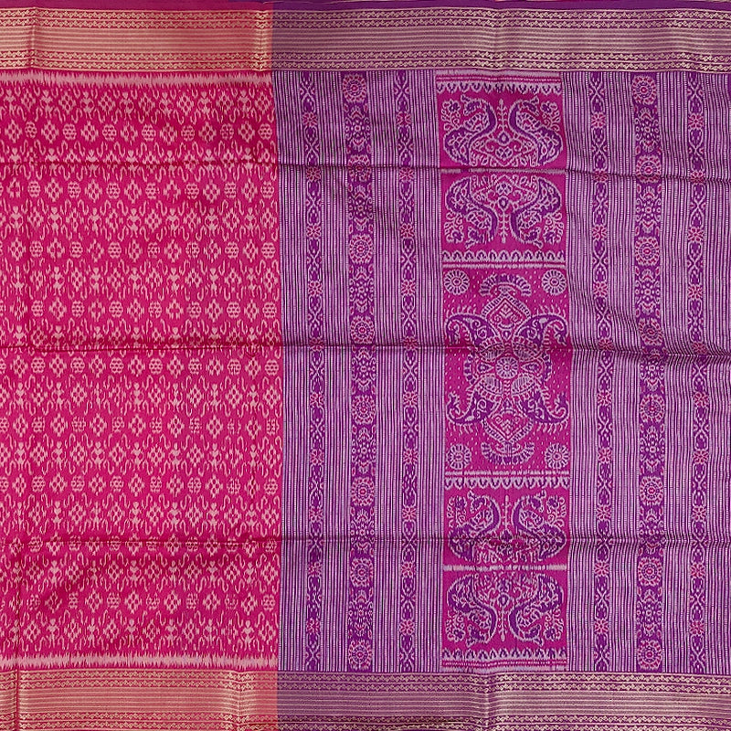 Hayagrivas Pink Fancy Cotton Saree SSCBF107G1-4