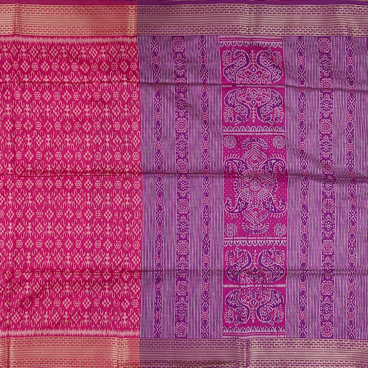 Hayagrivas Pink Fancy Cotton Saree SSCBF107G1-4