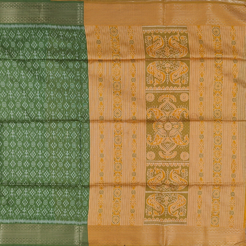 Hayagrivas Sage Green Fancy Cotton Saree SSCBF107G1-5