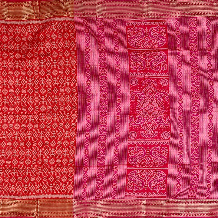 Hayagrivas Red Fancy Cotton Saree SSCBF107G1-6