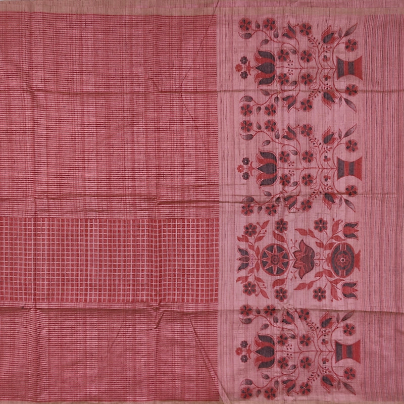 Hayagrivas Dusty Rose Fancy Cotton Saree SSCBF107G5-2