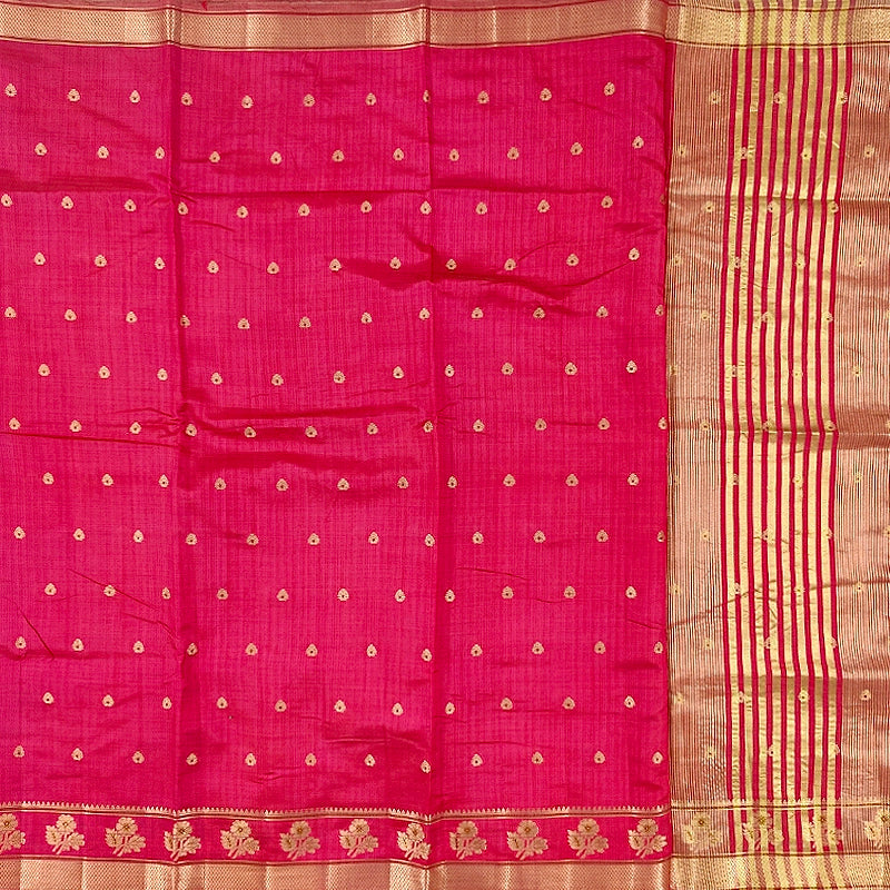Hayagrivas Pink Fancy Cotton Saree SSCBF120H1-1