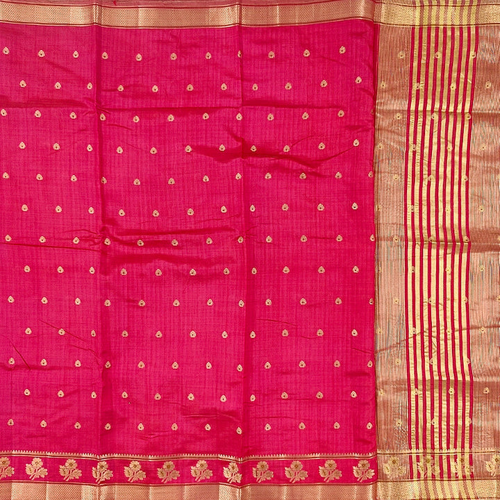Hayagrivas Pink Fancy Cotton Saree SSCBF120H1-1