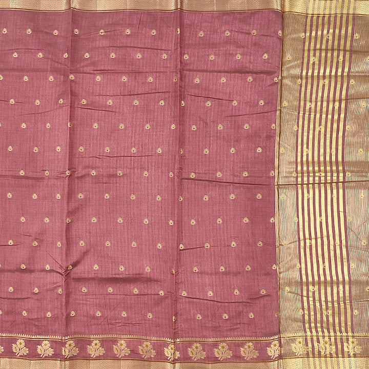 Hayagrivas Dusty Rose Fancy Cotton Saree SSCBF120H1-7