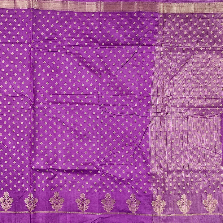 Hayagrivas Purple Fancy Cotton Saree SSCBF120H2-9