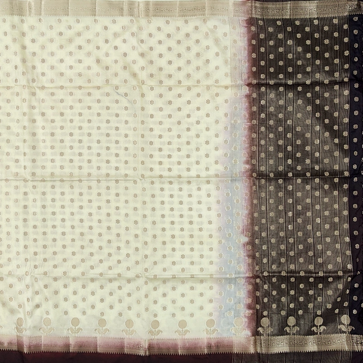 Hayagrivas Cream Fancy Cotton Saree SSCBF120H3-2