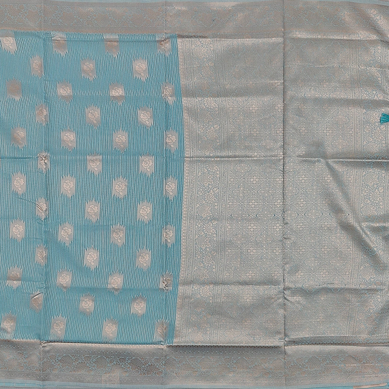 Hayagrivas Sky Blue Fancy Cotton Saree SSCBF121H1-1