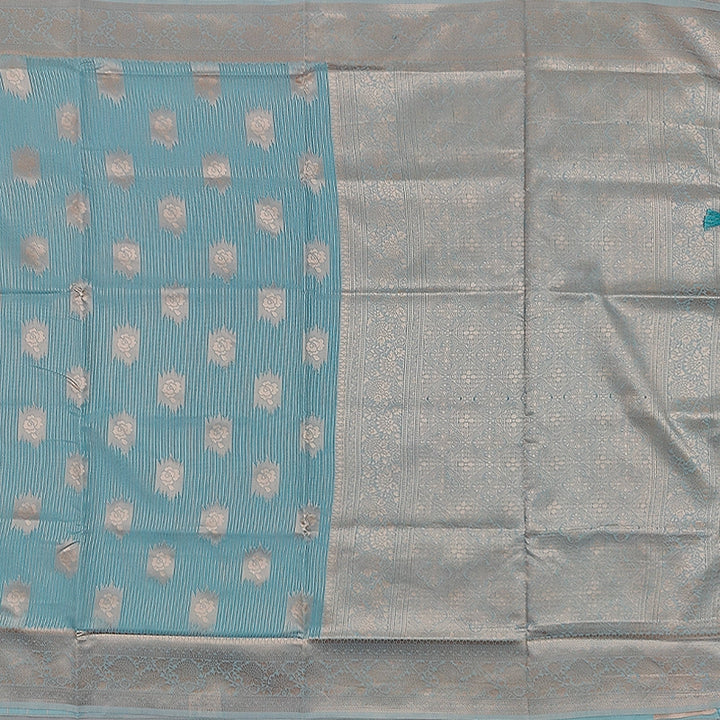 Hayagrivas Sky Blue Fancy Cotton Saree SSCBF121H1-1