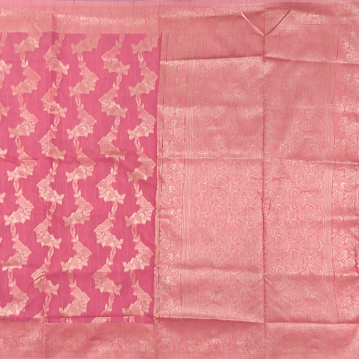 Hayagrivas Pink Fancy Cotton Saree SSCBF121H2-2