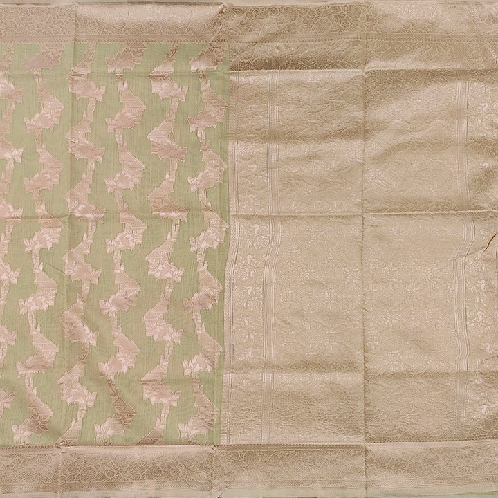 Hayagrivas Sage-Olive Fancy Cotton Saree SSCBF121H2-6