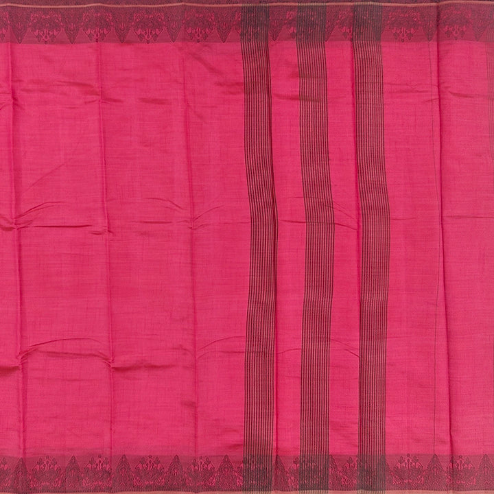 Hayagrivas Fuchsia-Pink Fancy Cotton Saree SSCBF121H3-7