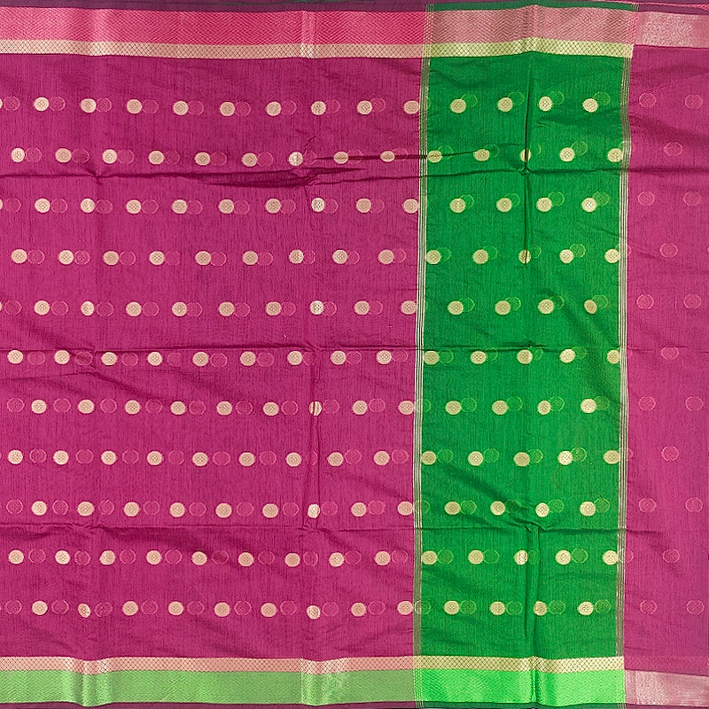 Hayagrivas Magenta-Pink  Fancy Cotton Saree SSCBF121H4-10