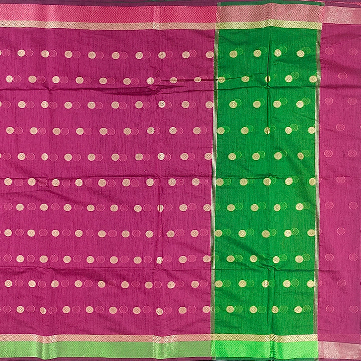 Hayagrivas Magenta-Pink  Fancy Cotton Saree SSCBF121H4-10