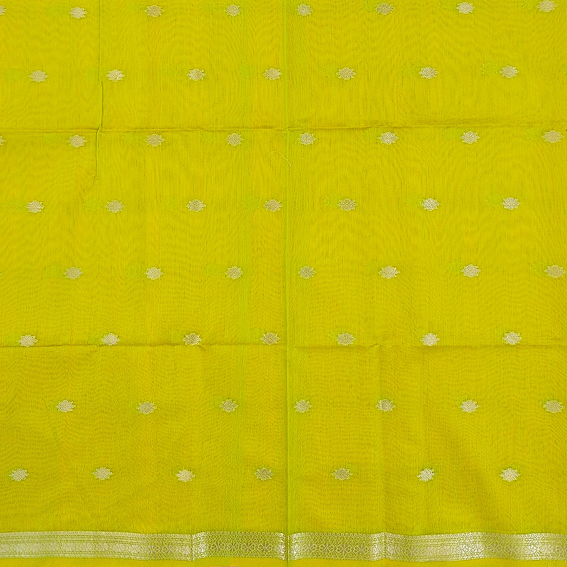 Hayagrivas Yellow Fancy Cotton Saree SSCBF121H4-15