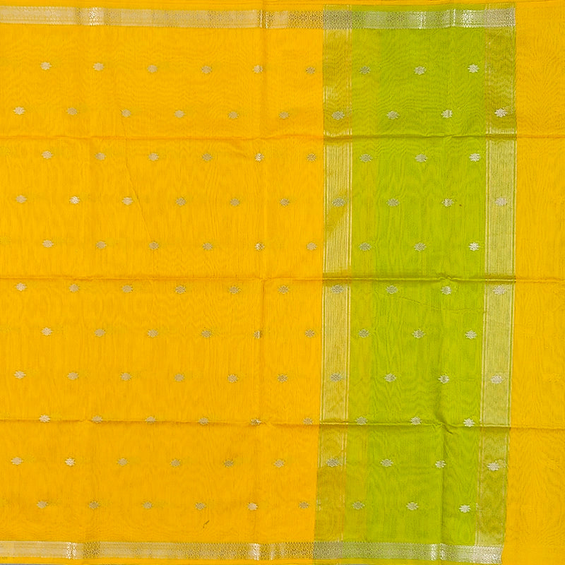 Hayagrivas Yellow Fancy Cotton Saree SSCBF121H4-16