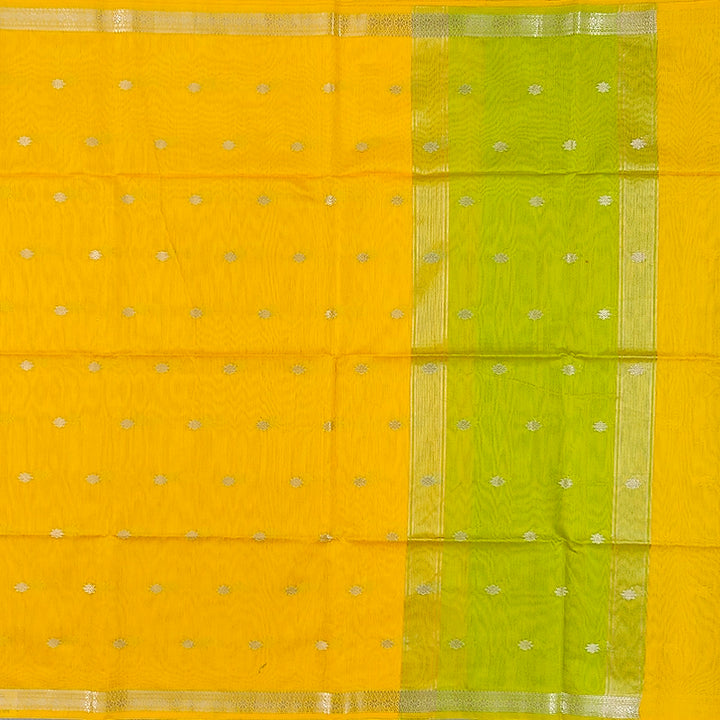 Hayagrivas Yellow Fancy Cotton Saree SSCBF121H4-16