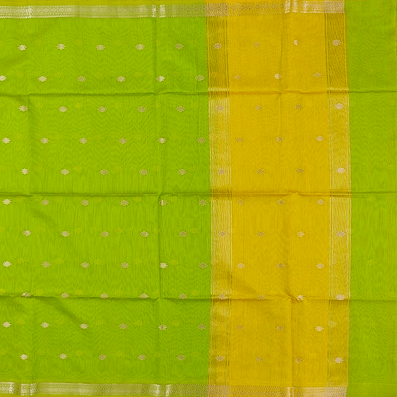 Hayagrivas Parrot Green Fancy Cotton Saree SSCBF121H4-18