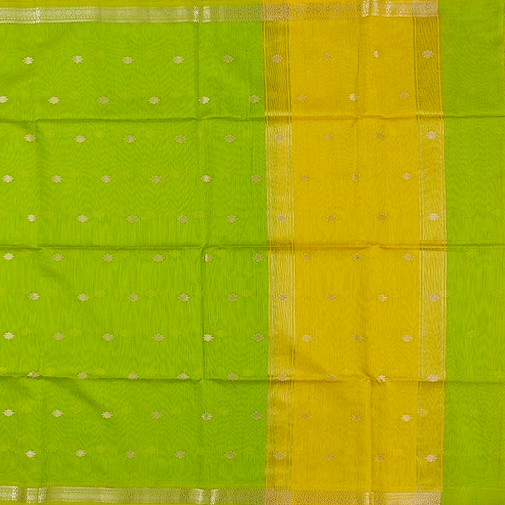 Hayagrivas Parrot Green Fancy Cotton Saree SSCBF121H4-18