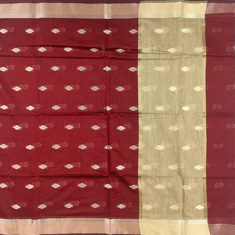 Hayagrivas Maroon Fancy Cotton Saree SSCBF121H4-21