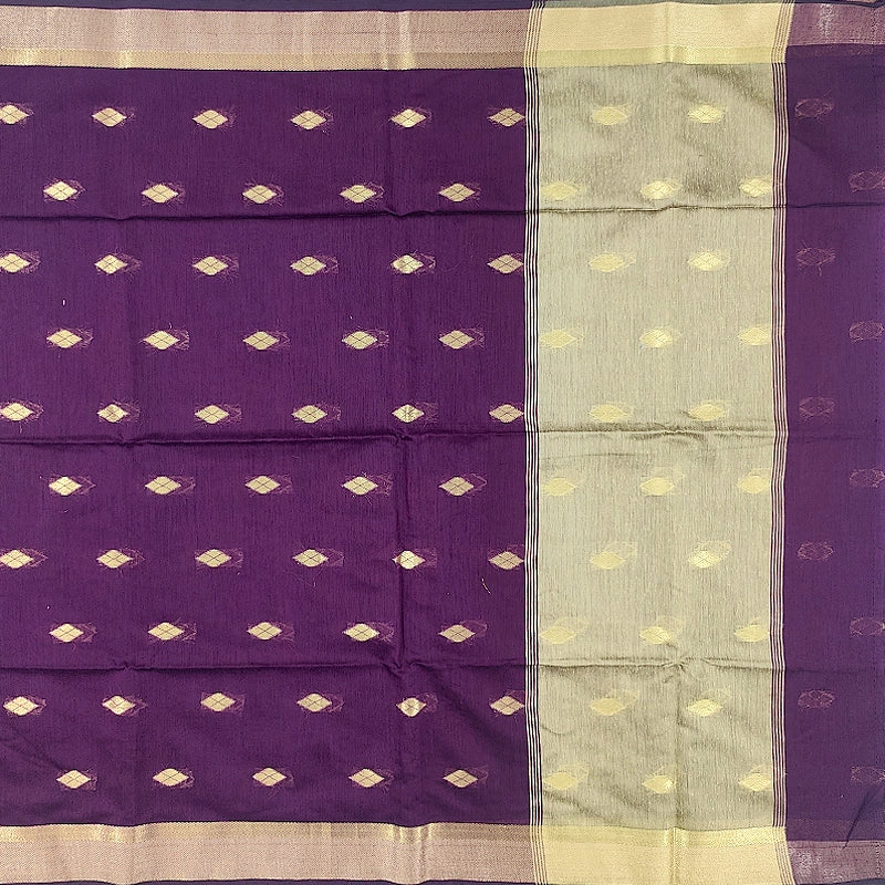 Hayagrivas Plum Purple Fancy Cotton Saree SSCBF121H4-24