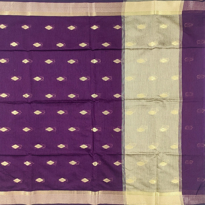 Hayagrivas Plum Purple Fancy Cotton Saree SSCBF121H4-24