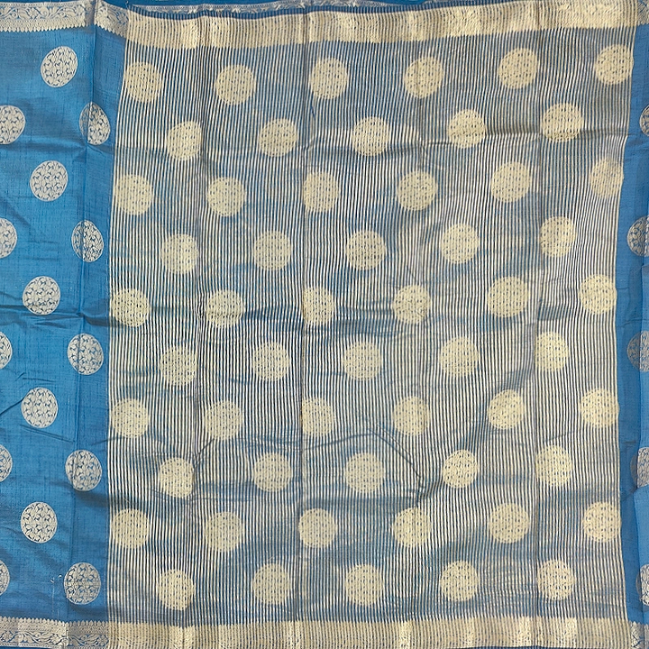 Hayagrivas Peacock Blue Fancy Cotton Saree SSCBF121H7-11