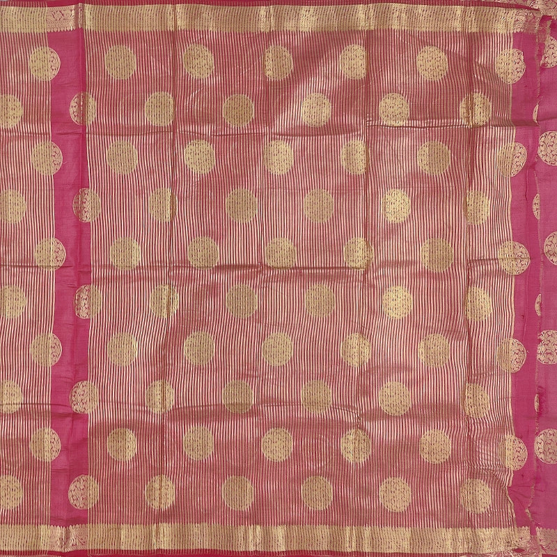 Hayagrivas Pink Fancy Cotton Saree SSCBF121H7-3