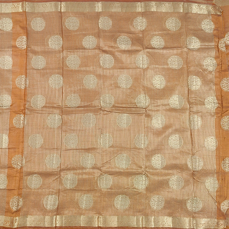 Hayagrivas Mustard-Yellow Fancy Cotton Saree SSCBF121H7-5