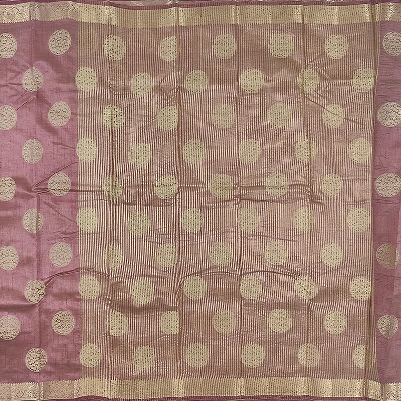 Hayagrivas Dusty Rose Fancy Cotton Saree SSCBF121H7-9