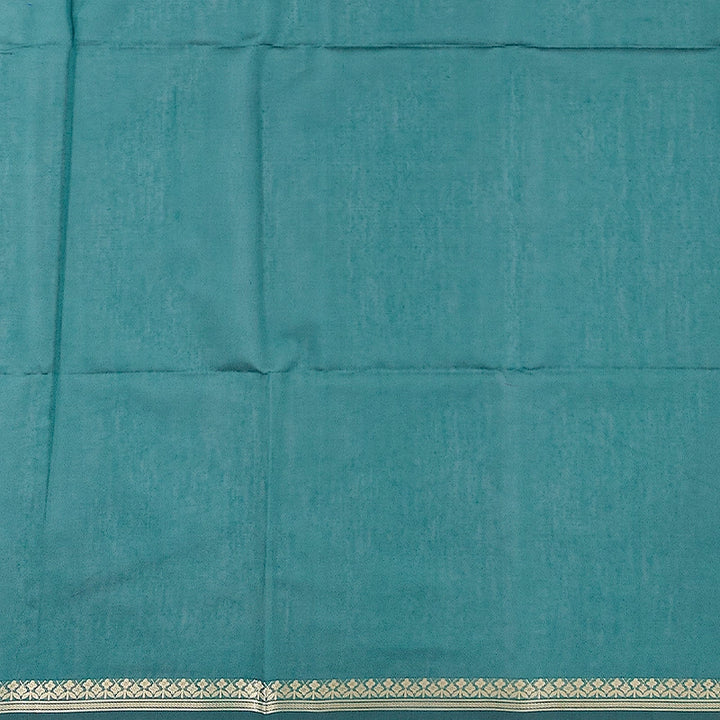 Hayagrivas Teal-Green Fancy Cotton Saree SSCBF121H9-1
