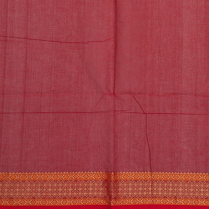 Hayagrivas Red Handloom Kanchi Cotton Saree SSCBF132H1-3