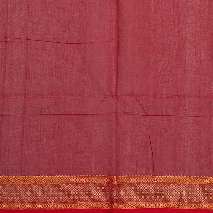 Hayagrivas Red Handloom Kanchi Cotton Saree SSCBF132H1-3